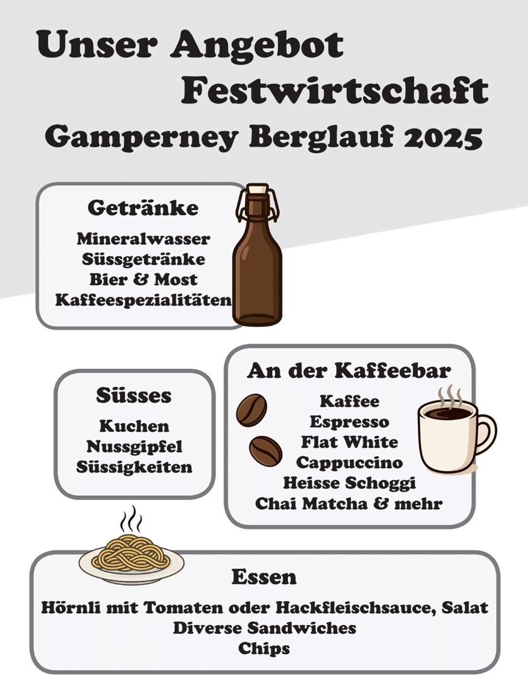 Angebot unserer Festwirtschaft